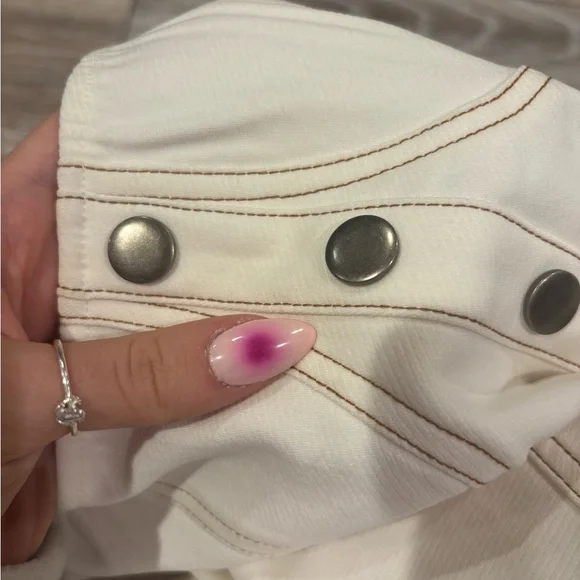 Windsor Cream Button-Front Mini Dress - Picture 4 of 5